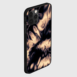 Чехол для iPhone 12 Pro Max Абстракция шёлк, цвет: 3D-черный — фото 2