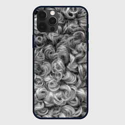 Чехол для iPhone 12 Pro Max Кудрявая шерсть баранов, цвет: 3D-черный