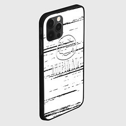 Чехол для iPhone 12 Pro Max Nirvana штрихи чёрные, цвет: 3D-черный — фото 2