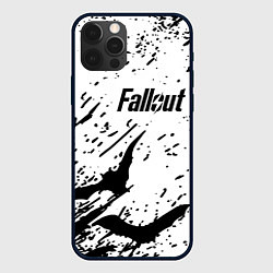 Чехол для iPhone 12 Pro Max Fallout краски летучие мыши, цвет: 3D-черный