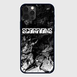 Чехол для iPhone 12 Pro Max Scorpions black graphite, цвет: 3D-черный