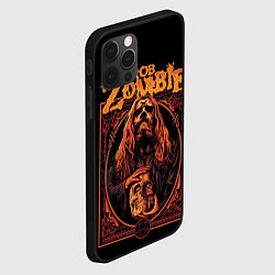 Чехол для iPhone 12 Pro Max Rob zombie skull, цвет: 3D-черный — фото 2