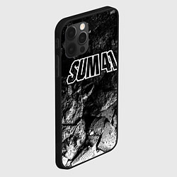 Чехол для iPhone 12 Pro Max Sum41 black graphite, цвет: 3D-черный — фото 2