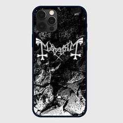 Чехол iPhone 12 Pro Max Mayhem black graphite