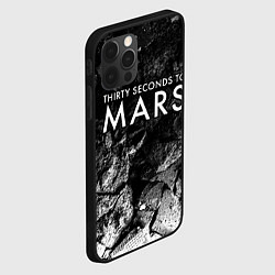 Чехол для iPhone 12 Pro Max Thirty Seconds to Mars black graphite, цвет: 3D-черный — фото 2