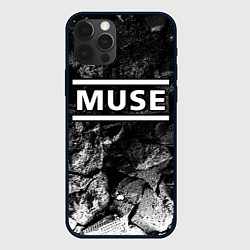 Чехол iPhone 12 Pro Max Muse black graphite