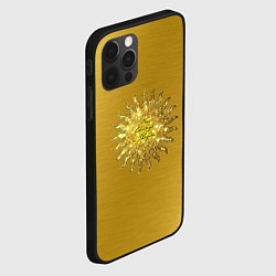 Чехол для iPhone 12 Pro Max Солнце моей жизни золото, цвет: 3D-черный — фото 2