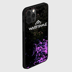 Чехол для iPhone 12 Pro Max Warframe брызги неоновых красок, цвет: 3D-черный — фото 2