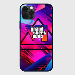 Чехол iPhone 12 Pro Max GTA 6 logo абстракция