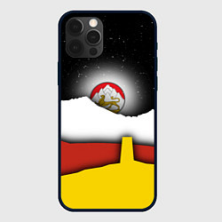 Чехол iPhone 12 Pro Max Осетия горы и ночное небо