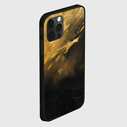 Чехол для iPhone 12 Pro Max Золотое напыление на черном, цвет: 3D-черный — фото 2
