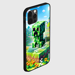 Чехол для iPhone 12 Pro Max Крипер - нейросеть, цвет: 3D-черный — фото 2