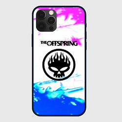 Чехол для iPhone 12 Pro Max The Offspring неоновая абстракция, цвет: 3D-черный