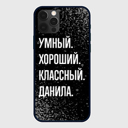 Чехол для iPhone 12 Pro Max Умный хороший классный: Данила, цвет: 3D-черный