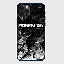 Чехол iPhone 12 Pro Max System of a Down black graphite