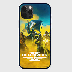 Чехол для iPhone 12 Pro Max Helldivers 2: Battle, цвет: 3D-черный