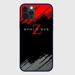 Чехол iPhone 12 Pro Max World war z краски текстура
