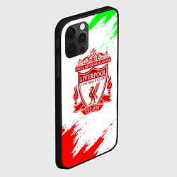 Чехол для iPhone 12 Pro Max Liverpool краски спорт, цвет: 3D-черный — фото 2