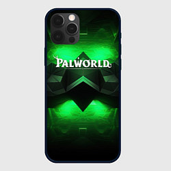 Чехол iPhone 12 Pro Max Palworld logo green dark