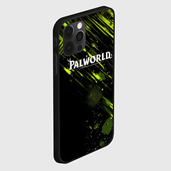 Чехол для iPhone 12 Pro Max Palworld logo black green, цвет: 3D-черный — фото 2