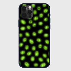 Чехол iPhone 12 Pro Max Неоновая имитация бактерий