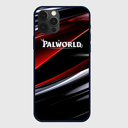 Чехол iPhone 12 Pro Max Palworld logo темная абстракция