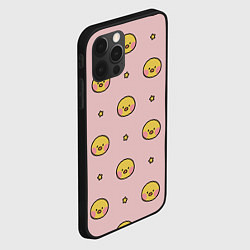 Чехол для iPhone 12 Pro Max Цыплята parttern, цвет: 3D-черный — фото 2