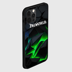 Чехол для iPhone 12 Pro Max Palworld объемные зеленые камни, цвет: 3D-черный — фото 2