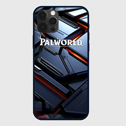 Чехол для iPhone 12 Pro Max Palworld логотип космически плиты, цвет: 3D-черный