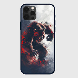 Чехол для iPhone 12 Pro Max Angry bear, цвет: 3D-черный