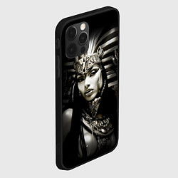 Чехол для iPhone 12 Pro Max Клеопатра египетская царица, цвет: 3D-черный — фото 2