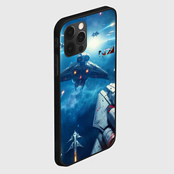 Чехол для iPhone 12 Pro Max Mass Effect - space neon, цвет: 3D-черный — фото 2