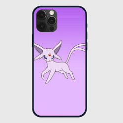 Чехол iPhone 12 Pro Max Espeon Pokemon - розовая кошка покемон