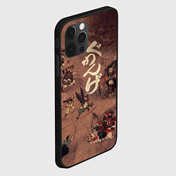 Чехол для iPhone 12 Pro Max Японские мифы на папирусе, цвет: 3D-черный — фото 2