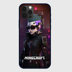 Чехол iPhone 12 Pro Max Minecraft matrix woman
