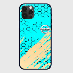 Чехол для iPhone 12 Pro Max Nissan текстура краски, цвет: 3D-черный