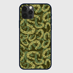 Чехол iPhone 12 Pro Max Подковы - камуфляж