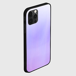 Чехол для iPhone 12 Pro Max Бело-сиреневый градиент, цвет: 3D-черный — фото 2