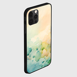 Чехол для iPhone 12 Pro Max Светлая акварель, цвет: 3D-черный — фото 2