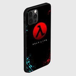 Чехол для iPhone 12 Pro Max Half life краска текстура валф, цвет: 3D-черный — фото 2