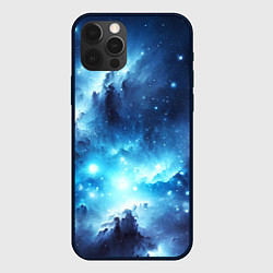 Чехол iPhone 12 Pro Max Космический голубой пейзаж