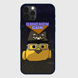 Чехол для iPhone 12 Pro Max Chicken gun space, цвет: 3D-черный