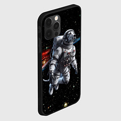 Чехол для iPhone 12 Pro Max The dalmatian brave cosmonaut - ai art, цвет: 3D-черный — фото 2