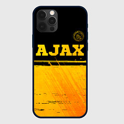 Чехол для iPhone 12 Pro Max Ajax - gold gradient посередине, цвет: 3D-черный