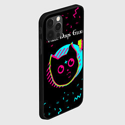 Чехол для iPhone 12 Pro Max Three Days Grace - rock star cat, цвет: 3D-черный — фото 2