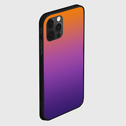 Чехол для iPhone 12 Pro Max Градиент оранжево-фиолетовый, цвет: 3D-черный — фото 2