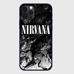 Чехол iPhone 12 Pro Max Nirvana black graphite