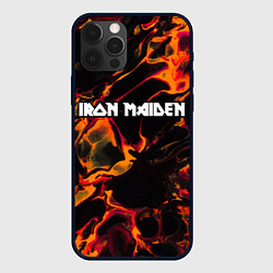 Чехол iPhone 12 Pro Max Iron Maiden red lava