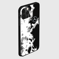 Чехол для iPhone 12 Pro Max Mercedes benz sport germany steel, цвет: 3D-черный — фото 2
