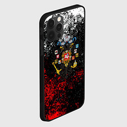 Чехол для iPhone 12 Pro Max Россия имперская брызги красок, цвет: 3D-черный — фото 2